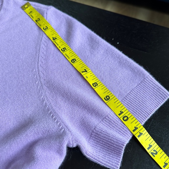 Appleseed’s Soft Acrylic Lilac Short Sleeve Crewneck sweater - Picture 7 of 7